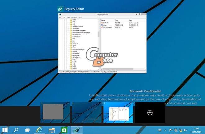 Virtuálne plochy Windows 9 /Zdroj: ComputerBase